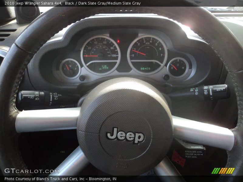 Black / Dark Slate Gray/Medium Slate Gray 2010 Jeep Wrangler Sahara 4x4