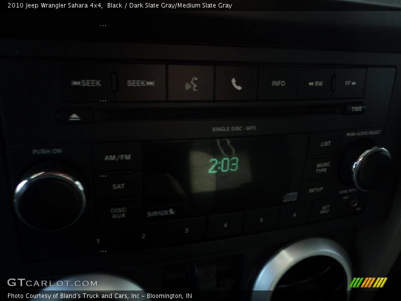 Black / Dark Slate Gray/Medium Slate Gray 2010 Jeep Wrangler Sahara 4x4