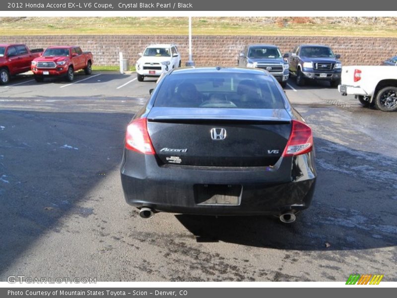 Crystal Black Pearl / Black 2012 Honda Accord EX-L V6 Coupe