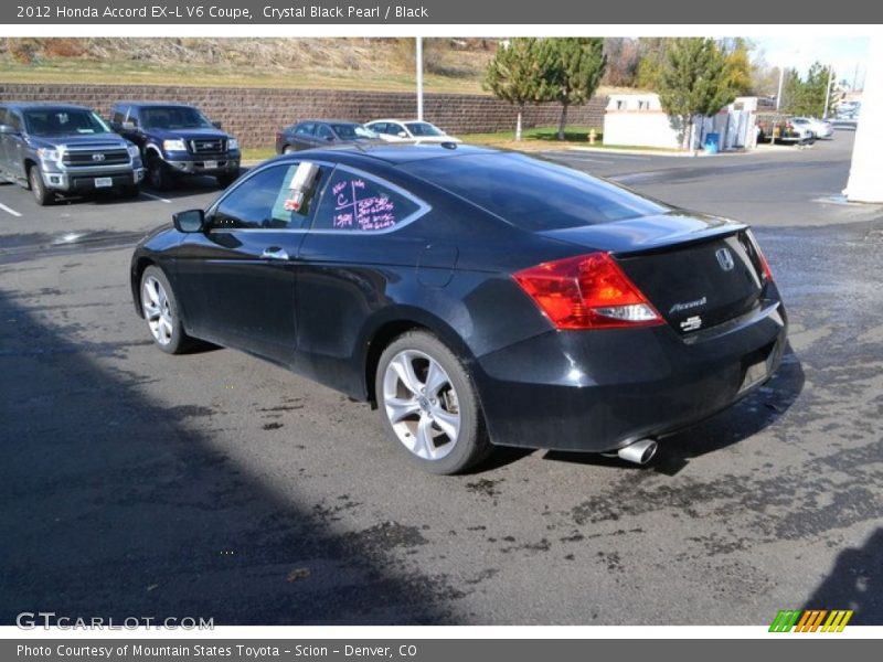 Crystal Black Pearl / Black 2012 Honda Accord EX-L V6 Coupe