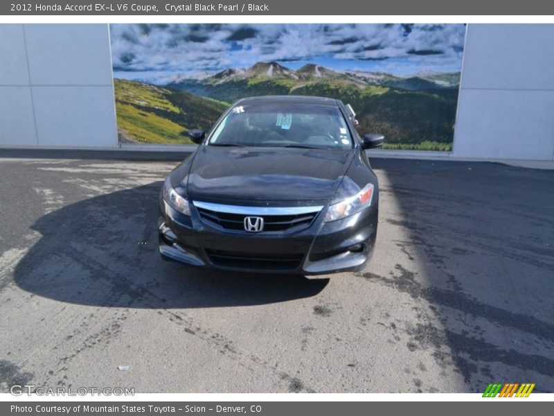 Crystal Black Pearl / Black 2012 Honda Accord EX-L V6 Coupe