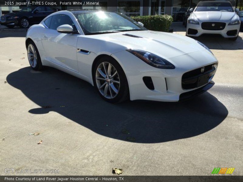 Polaris White / Mineral 2015 Jaguar F-TYPE S Coupe