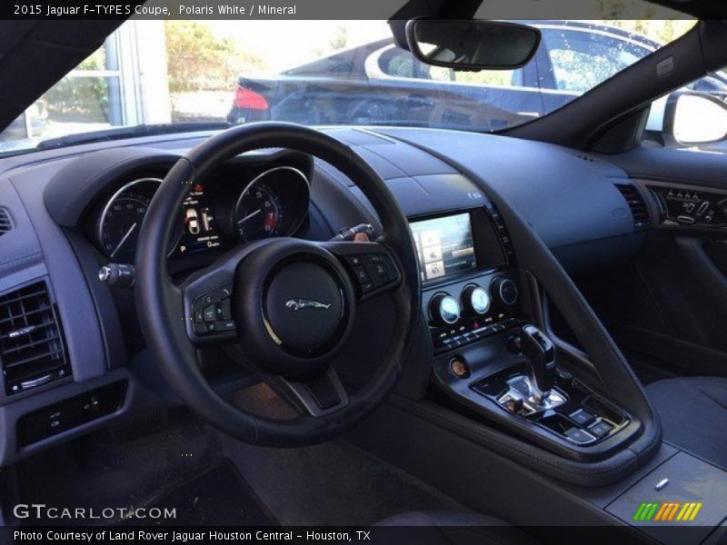 Polaris White / Mineral 2015 Jaguar F-TYPE S Coupe