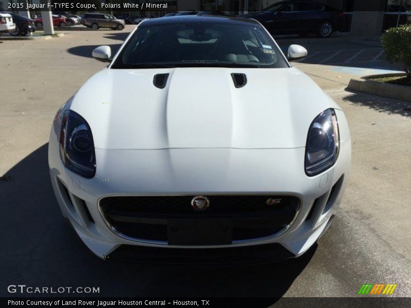 Polaris White / Mineral 2015 Jaguar F-TYPE S Coupe