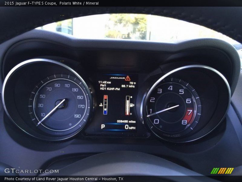 Polaris White / Mineral 2015 Jaguar F-TYPE S Coupe