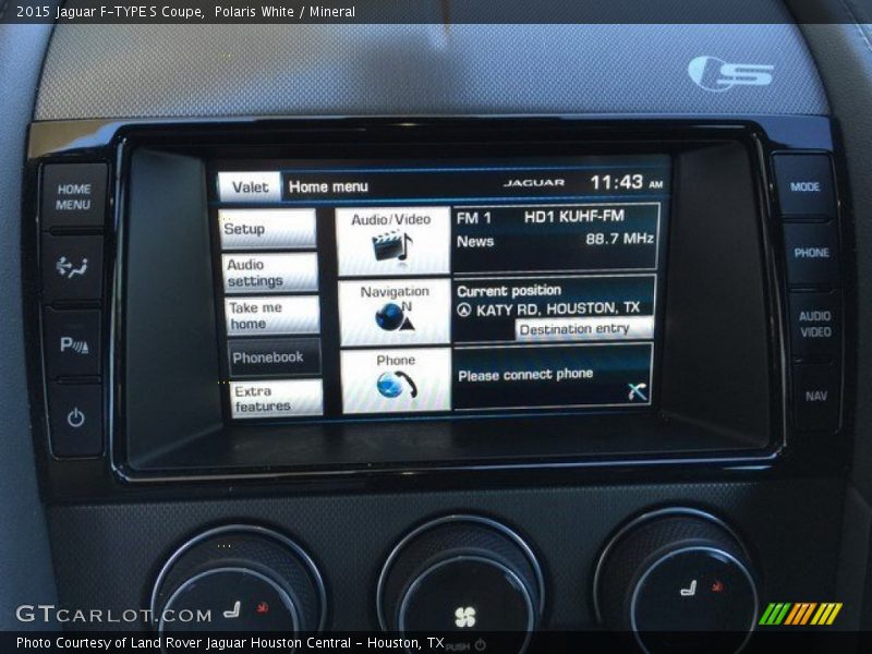 Polaris White / Mineral 2015 Jaguar F-TYPE S Coupe