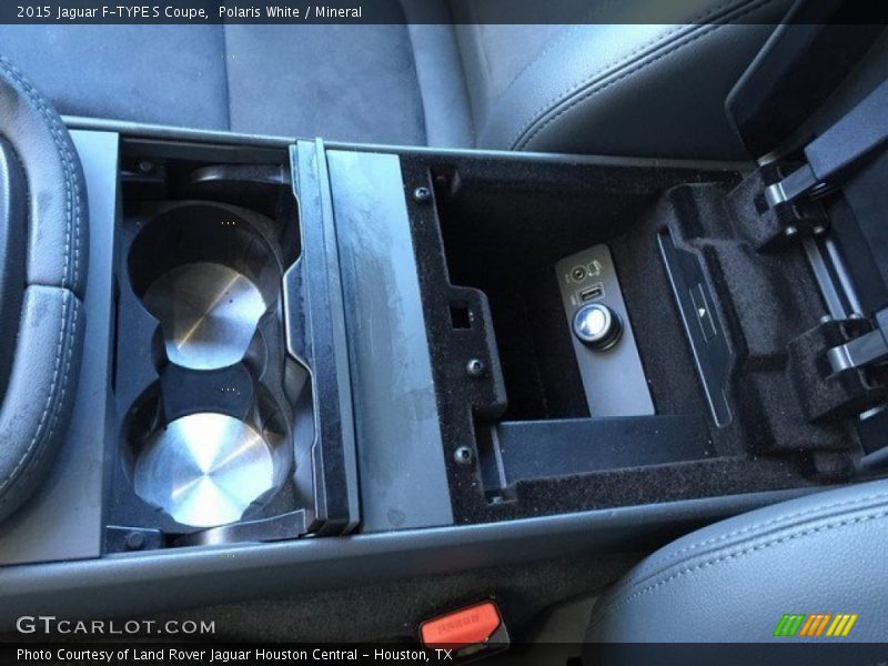 Polaris White / Mineral 2015 Jaguar F-TYPE S Coupe
