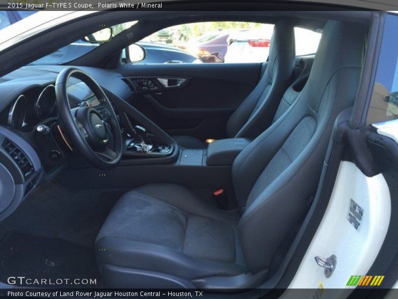 Polaris White / Mineral 2015 Jaguar F-TYPE S Coupe
