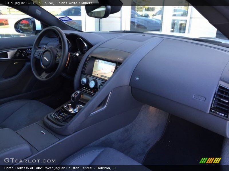 Polaris White / Mineral 2015 Jaguar F-TYPE S Coupe