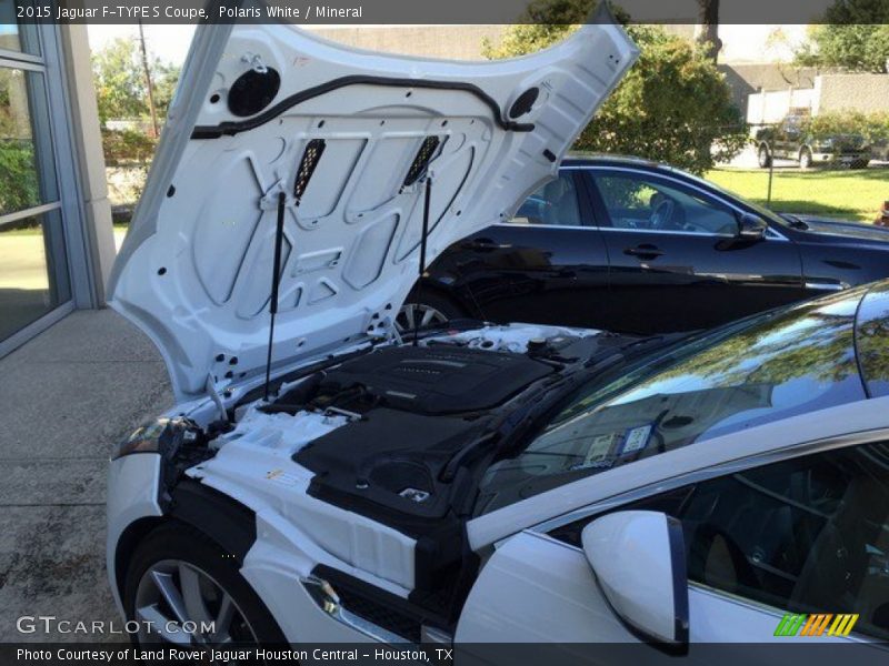 Polaris White / Mineral 2015 Jaguar F-TYPE S Coupe