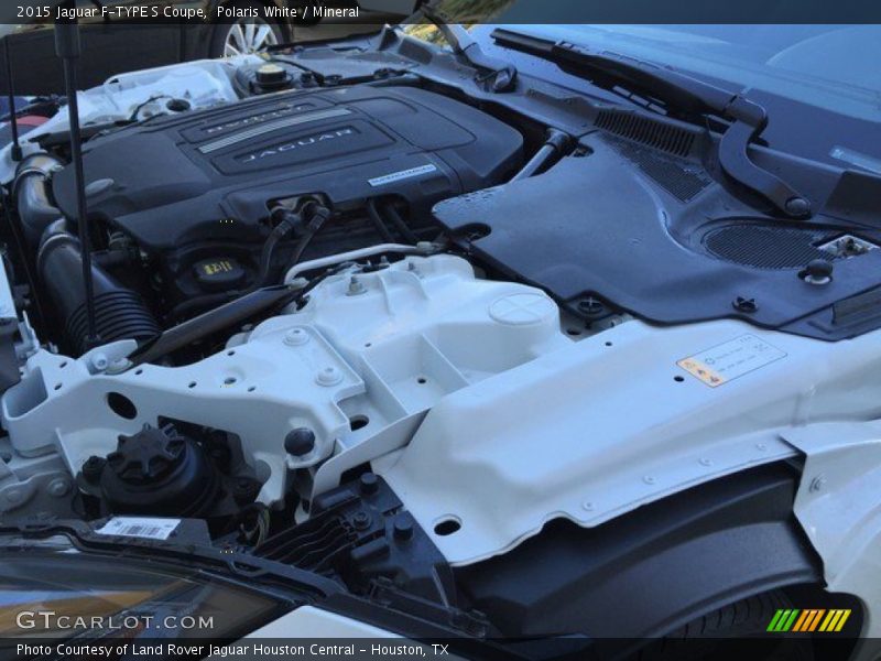 Polaris White / Mineral 2015 Jaguar F-TYPE S Coupe