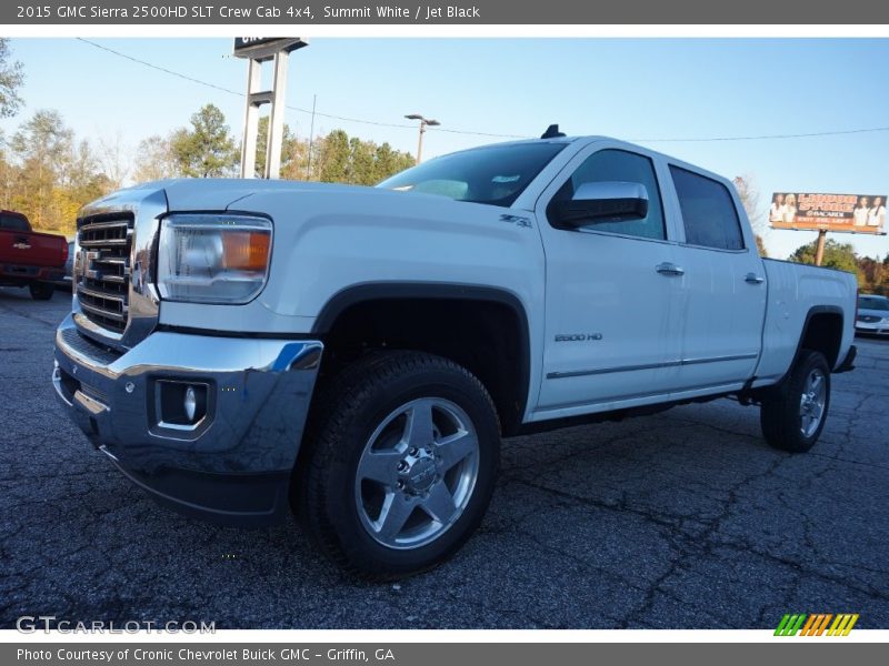 Summit White / Jet Black 2015 GMC Sierra 2500HD SLT Crew Cab 4x4
