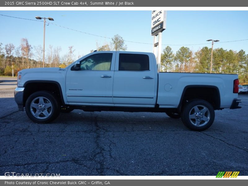 Summit White / Jet Black 2015 GMC Sierra 2500HD SLT Crew Cab 4x4