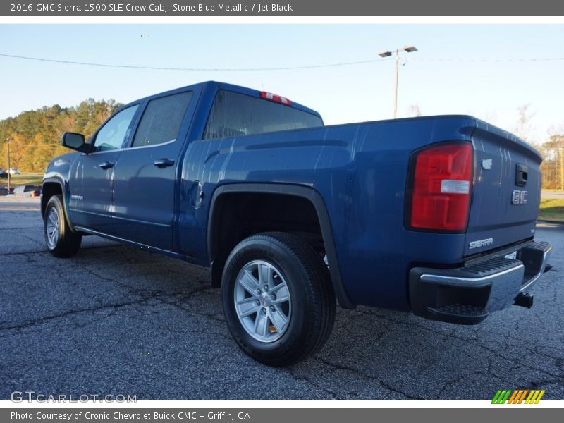 Stone Blue Metallic / Jet Black 2016 GMC Sierra 1500 SLE Crew Cab