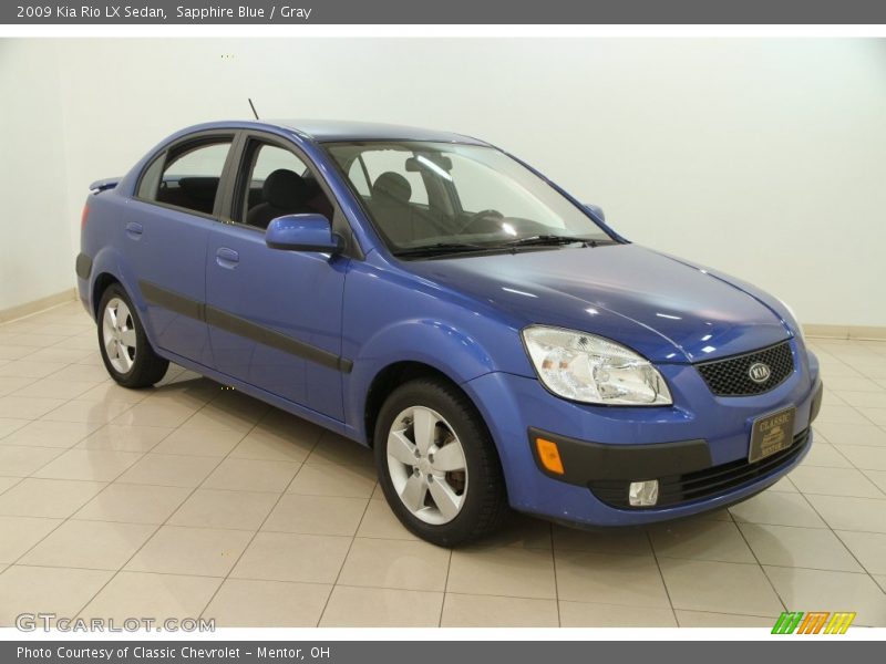 Sapphire Blue / Gray 2009 Kia Rio LX Sedan
