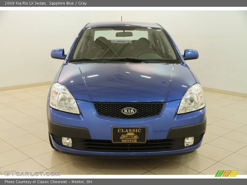 Sapphire Blue / Gray 2009 Kia Rio LX Sedan