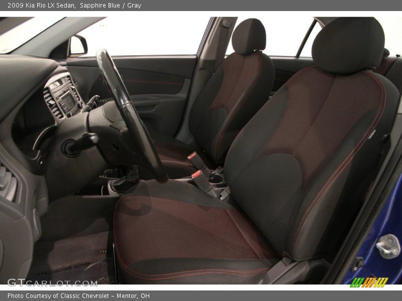 Sapphire Blue / Gray 2009 Kia Rio LX Sedan