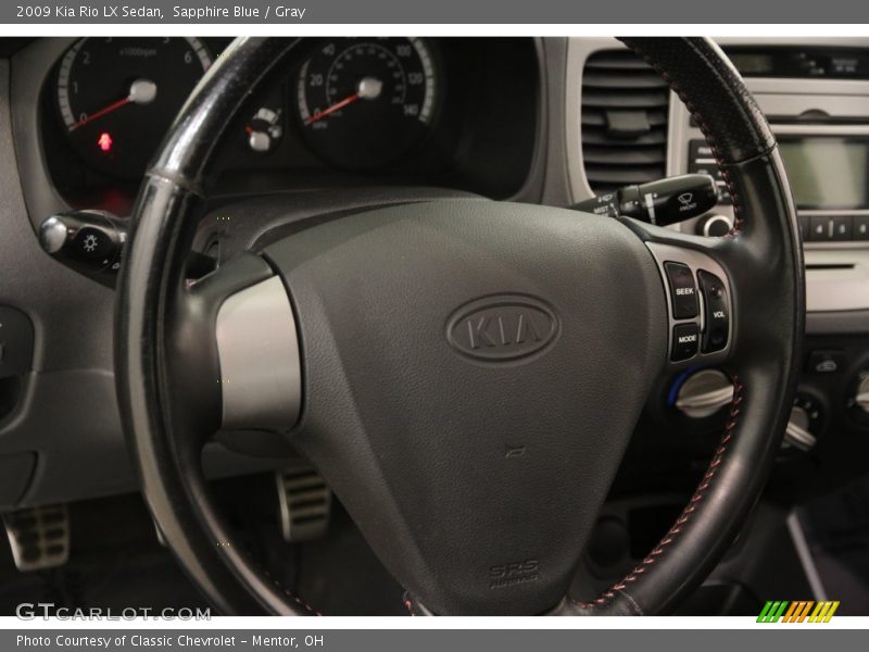 Sapphire Blue / Gray 2009 Kia Rio LX Sedan