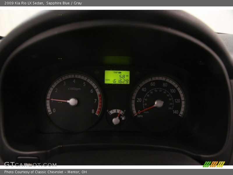 Sapphire Blue / Gray 2009 Kia Rio LX Sedan