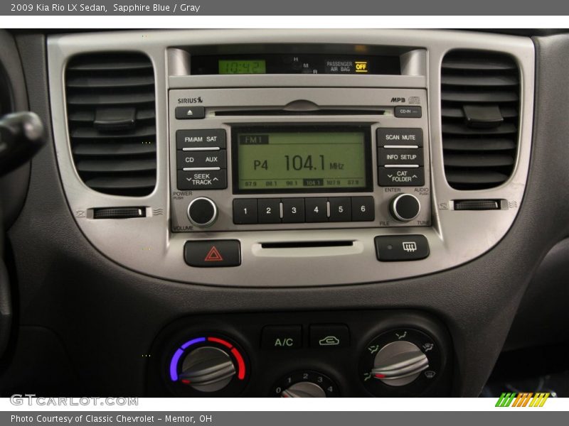 Sapphire Blue / Gray 2009 Kia Rio LX Sedan