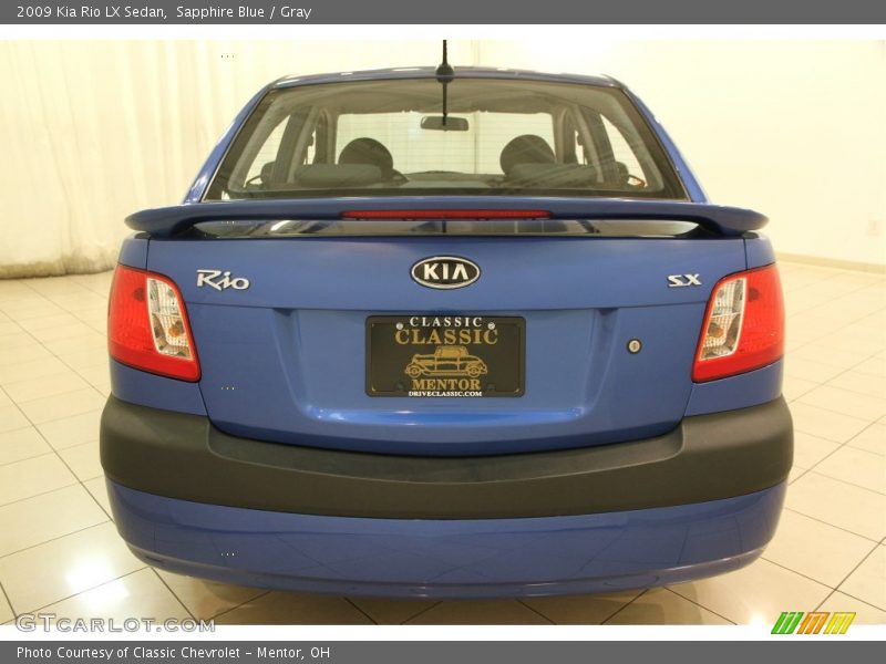 Sapphire Blue / Gray 2009 Kia Rio LX Sedan
