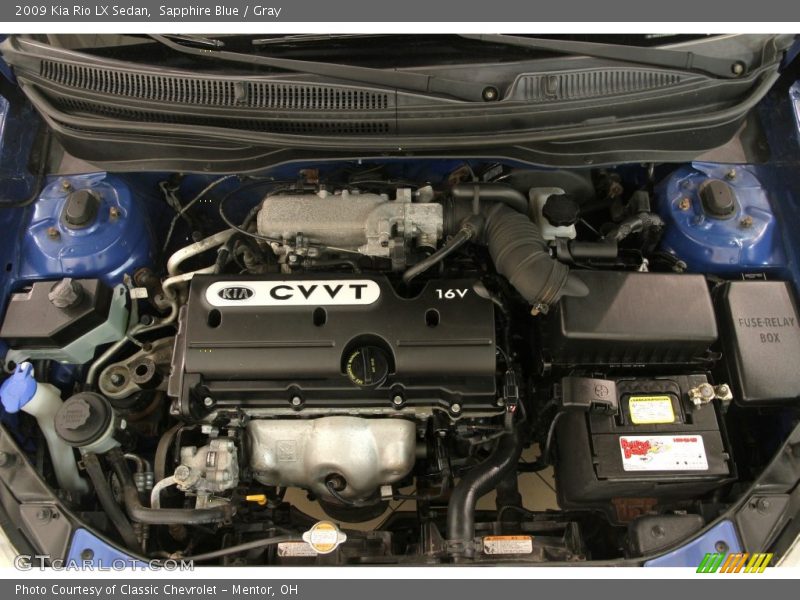 Sapphire Blue / Gray 2009 Kia Rio LX Sedan