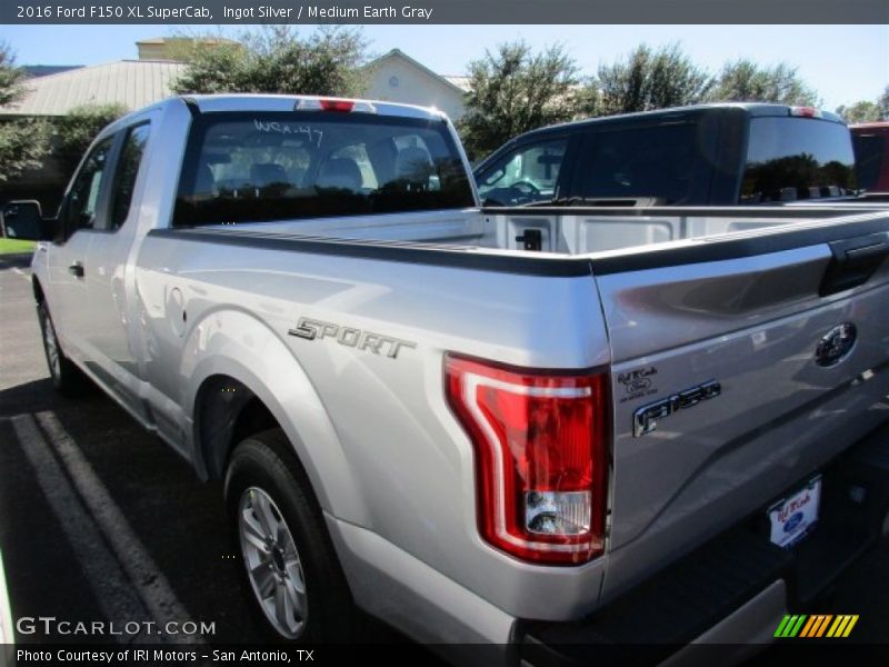 Ingot Silver / Medium Earth Gray 2016 Ford F150 XL SuperCab