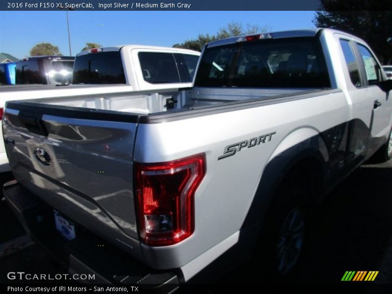 Ingot Silver / Medium Earth Gray 2016 Ford F150 XL SuperCab