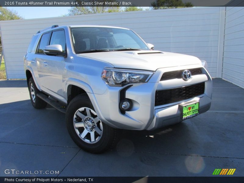 Classic Silver Metallic / Black 2016 Toyota 4Runner Trail Premium 4x4