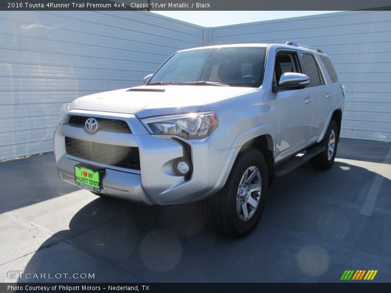 Classic Silver Metallic / Black 2016 Toyota 4Runner Trail Premium 4x4