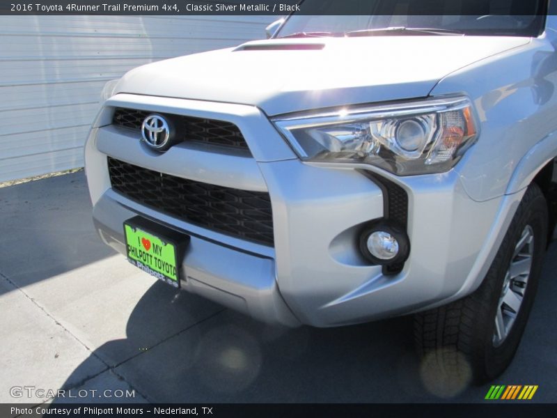 Classic Silver Metallic / Black 2016 Toyota 4Runner Trail Premium 4x4
