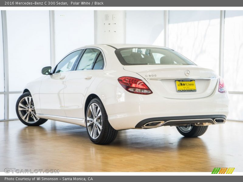 Polar White / Black 2016 Mercedes-Benz C 300 Sedan