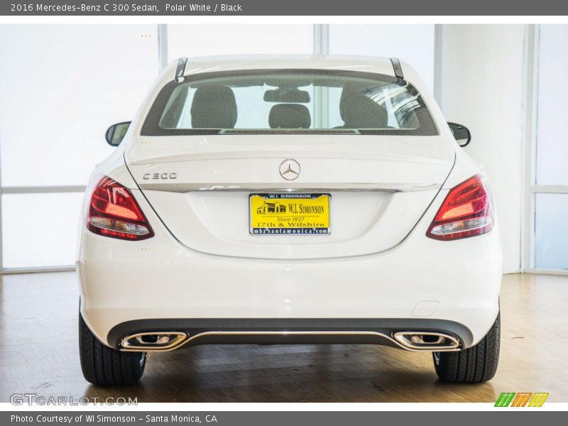 Polar White / Black 2016 Mercedes-Benz C 300 Sedan