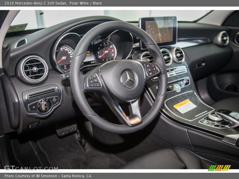 Polar White / Black 2016 Mercedes-Benz C 300 Sedan