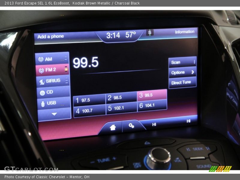 Kodiak Brown Metallic / Charcoal Black 2013 Ford Escape SEL 1.6L EcoBoost