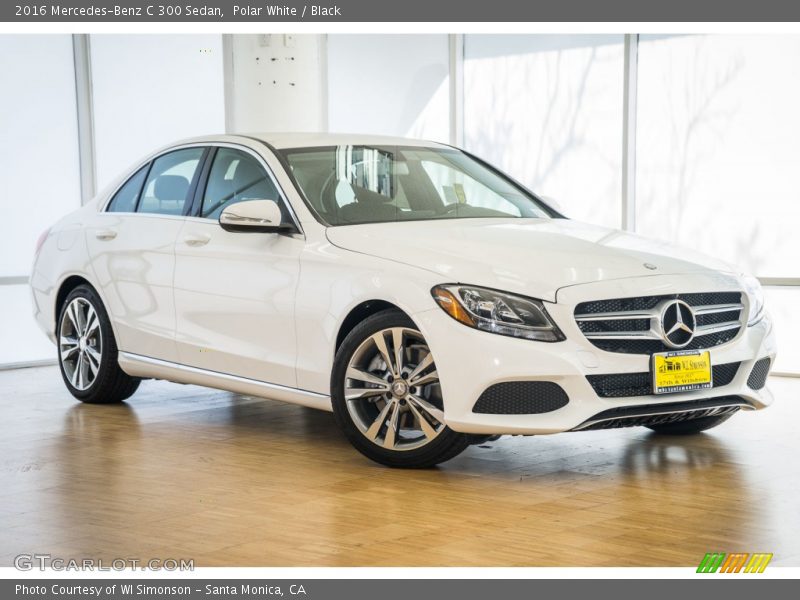 Polar White / Black 2016 Mercedes-Benz C 300 Sedan