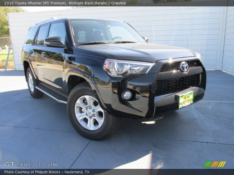 Midnight Black Metallic / Graphite 2016 Toyota 4Runner SR5 Premium