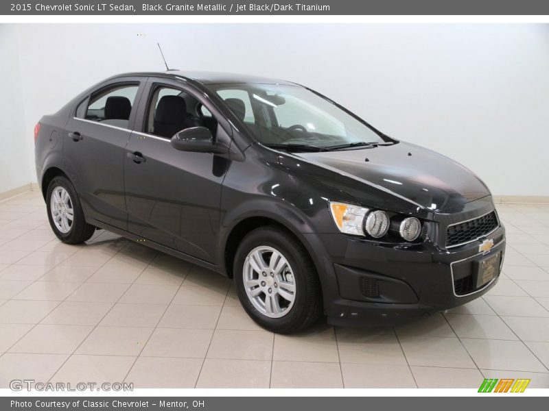 Black Granite Metallic / Jet Black/Dark Titanium 2015 Chevrolet Sonic LT Sedan