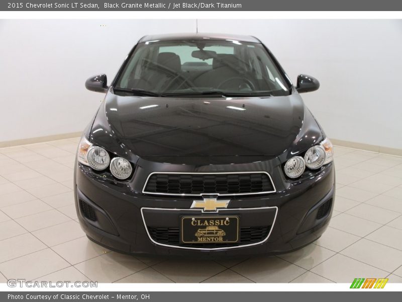 Black Granite Metallic / Jet Black/Dark Titanium 2015 Chevrolet Sonic LT Sedan