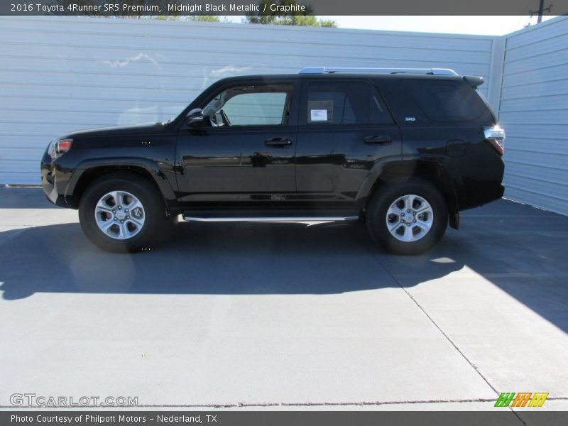 Midnight Black Metallic / Graphite 2016 Toyota 4Runner SR5 Premium
