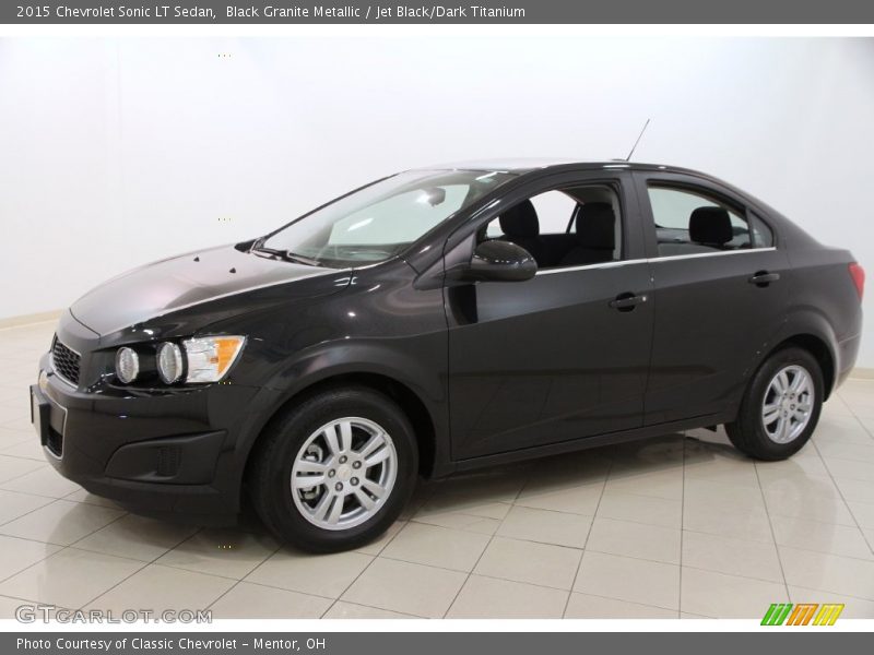Black Granite Metallic / Jet Black/Dark Titanium 2015 Chevrolet Sonic LT Sedan