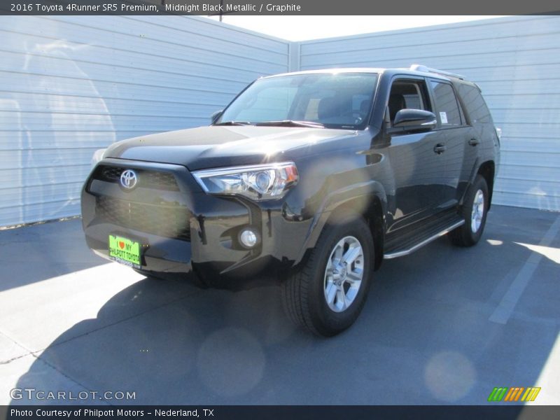 Midnight Black Metallic / Graphite 2016 Toyota 4Runner SR5 Premium