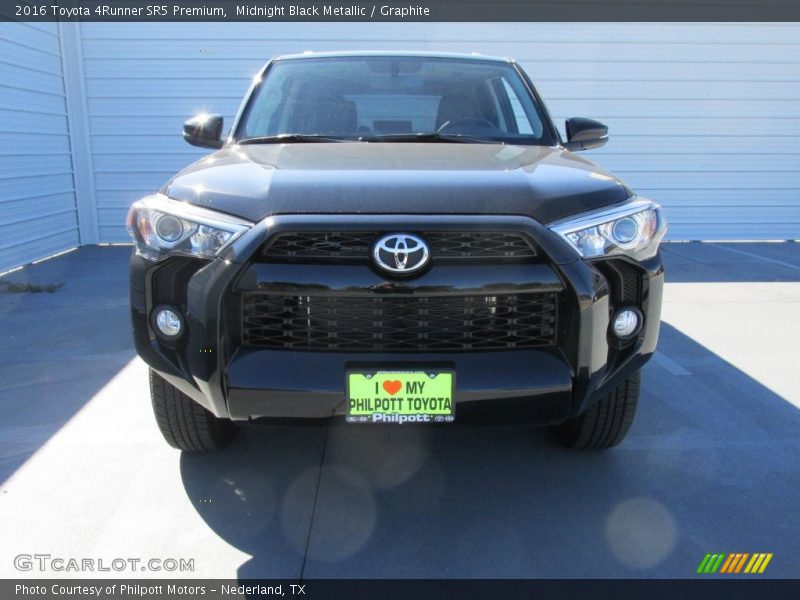 Midnight Black Metallic / Graphite 2016 Toyota 4Runner SR5 Premium