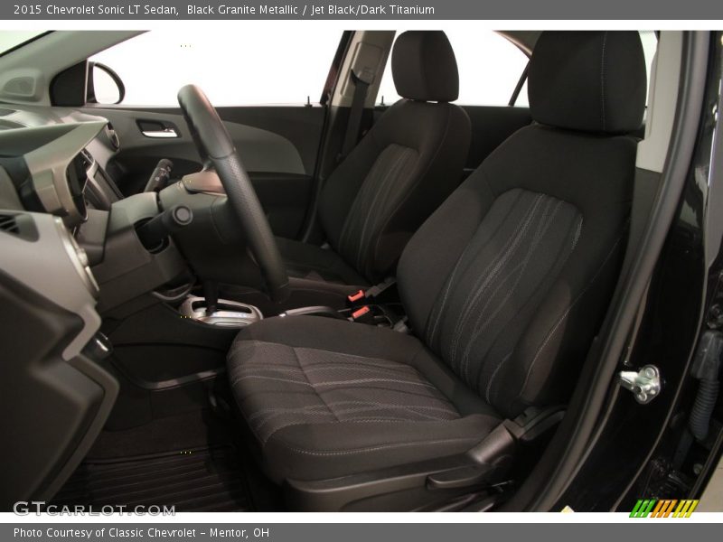 Black Granite Metallic / Jet Black/Dark Titanium 2015 Chevrolet Sonic LT Sedan
