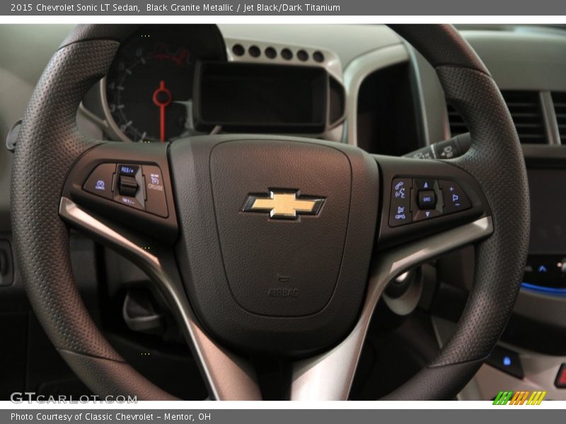 Black Granite Metallic / Jet Black/Dark Titanium 2015 Chevrolet Sonic LT Sedan