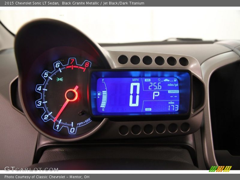 Black Granite Metallic / Jet Black/Dark Titanium 2015 Chevrolet Sonic LT Sedan