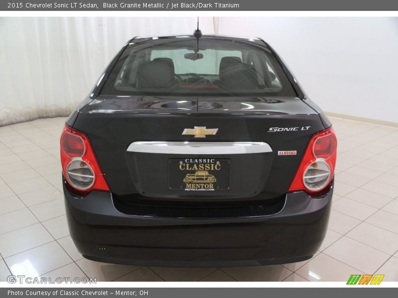 Black Granite Metallic / Jet Black/Dark Titanium 2015 Chevrolet Sonic LT Sedan