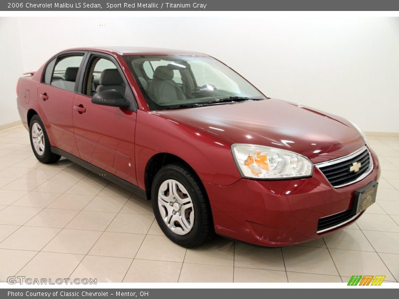 Sport Red Metallic / Titanium Gray 2006 Chevrolet Malibu LS Sedan
