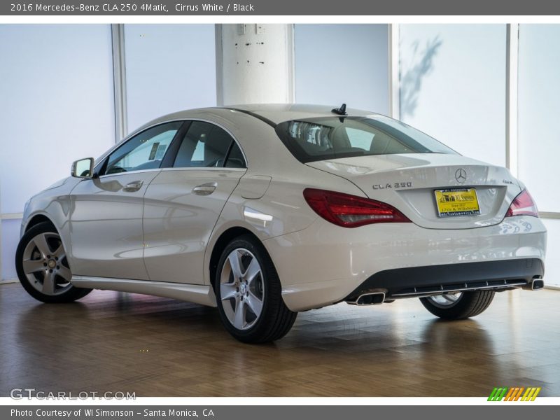 Cirrus White / Black 2016 Mercedes-Benz CLA 250 4Matic