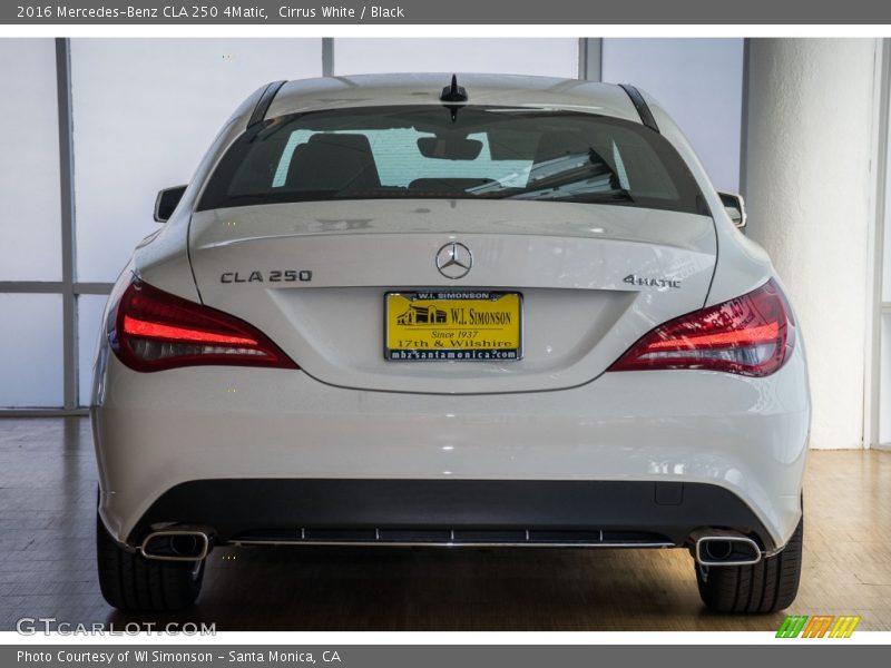 Cirrus White / Black 2016 Mercedes-Benz CLA 250 4Matic